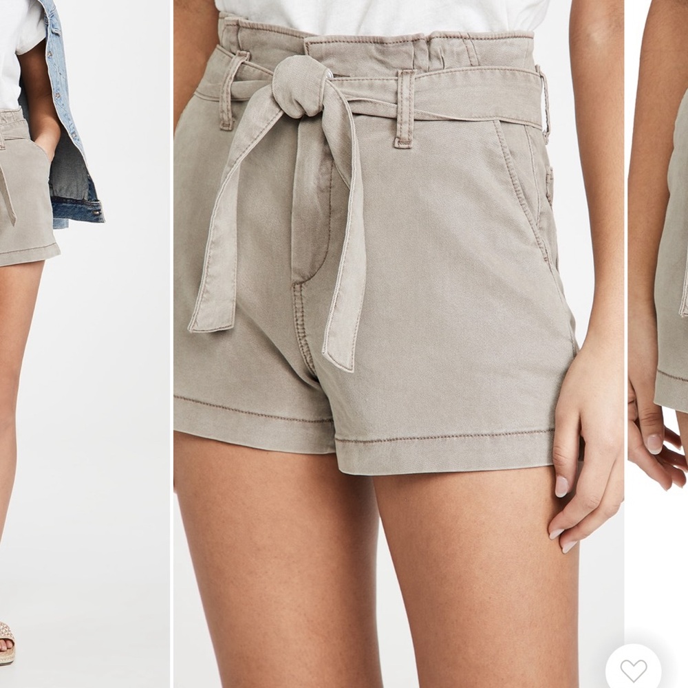 PAIGE size 26 gray high waisted shorts